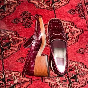 Dolce Vita Red Croc Loafers- 6